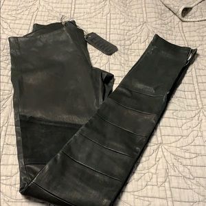 Vegan leather pants